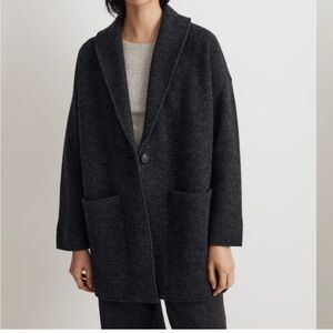 Madewell Herringbone oversized Sweater Blazer size medium